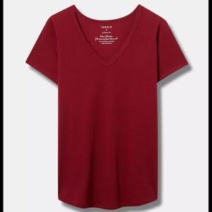 Torrid Girlfriend Signiture Jersey V-neck Tee